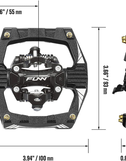 Load image into Gallery viewer, Ripper Mountain Bike Clipless Pedal Set, Rocker Clip Mechanism, SPD Compatible, 9/16-Inch Crmo Axle
