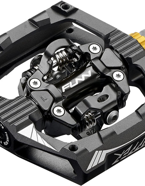 Load image into Gallery viewer, Ripper Mountain Bike Clipless Pedal Set, Rocker Clip Mechanism, SPD Compatible, 9/16-Inch Crmo Axle
