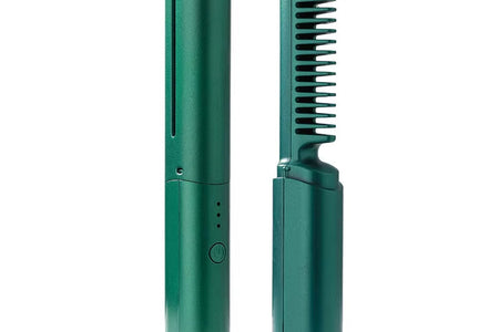 Portable Wireless Electric Hair Brushes Heating Straight Curly Negative Ion Hot Straightener Comb USB Charge Home Travel Women