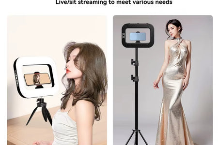 GlowPro Handheld LED Ring Light – Rechargeable Portable Fill Light for Perfect Selfies, Live Broadcasts & Photography